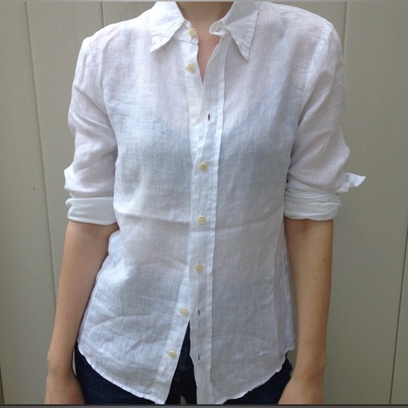 Scoop NYC Linen Button-Down Shirt L - Picture 4 of 8